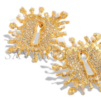 SCHIAPARELLI KEYHOLE EARRINGS JEWEL BI00510